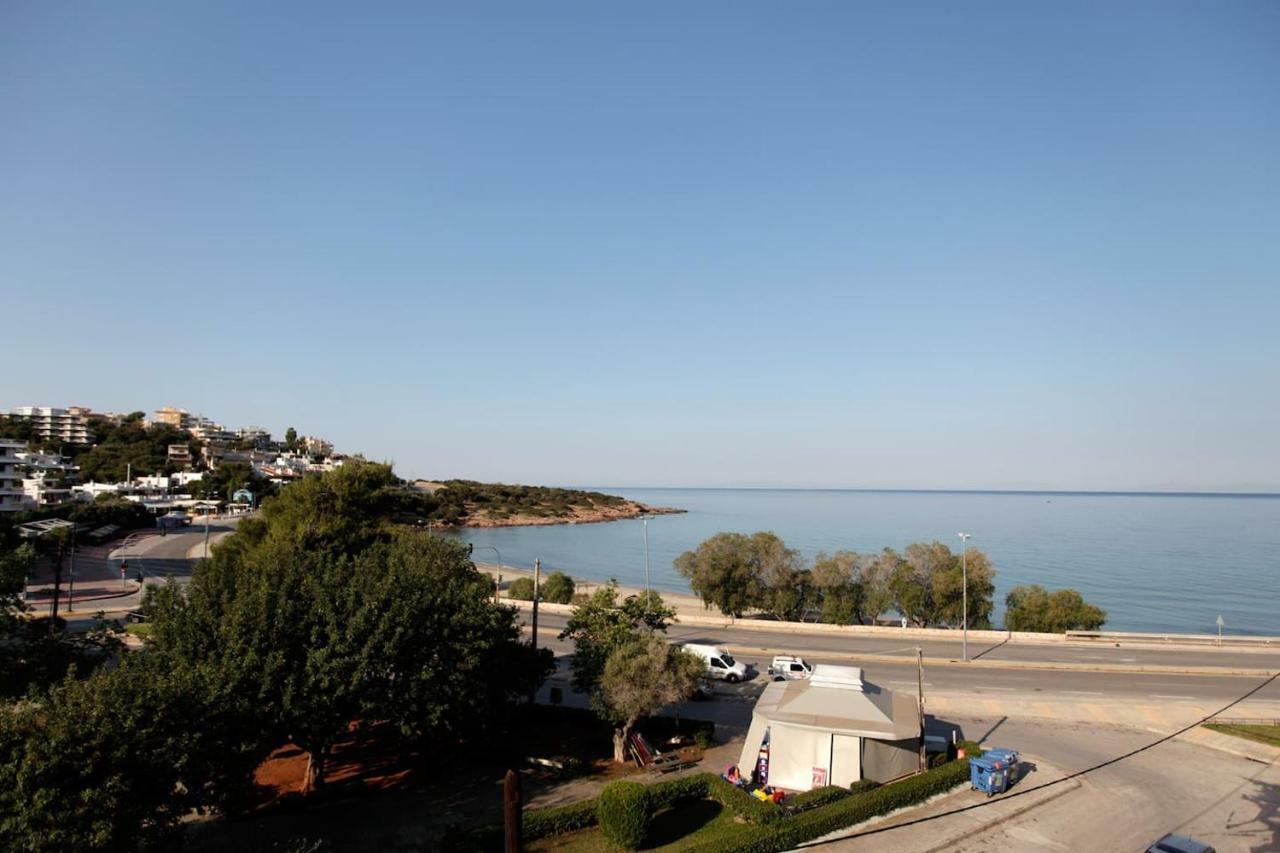 Seaside Renovated Top Floor Apartment Saronida Exterior photo